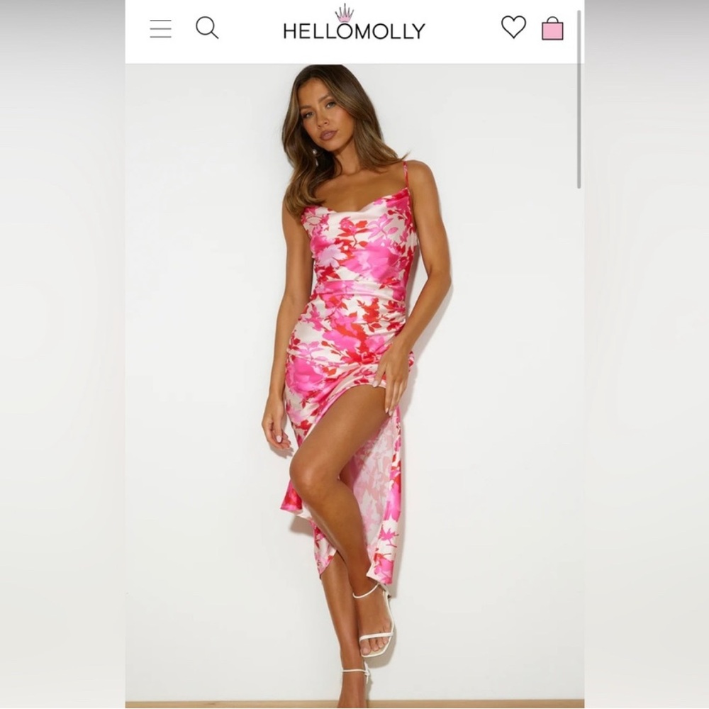 Hello Molly Pink Floral Dress